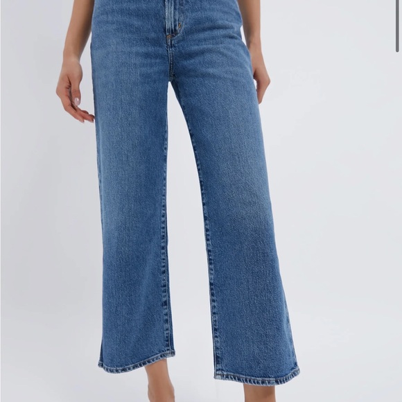Agolde relaxed ankle denim. Harper Crop like new - Picture 2 of 5